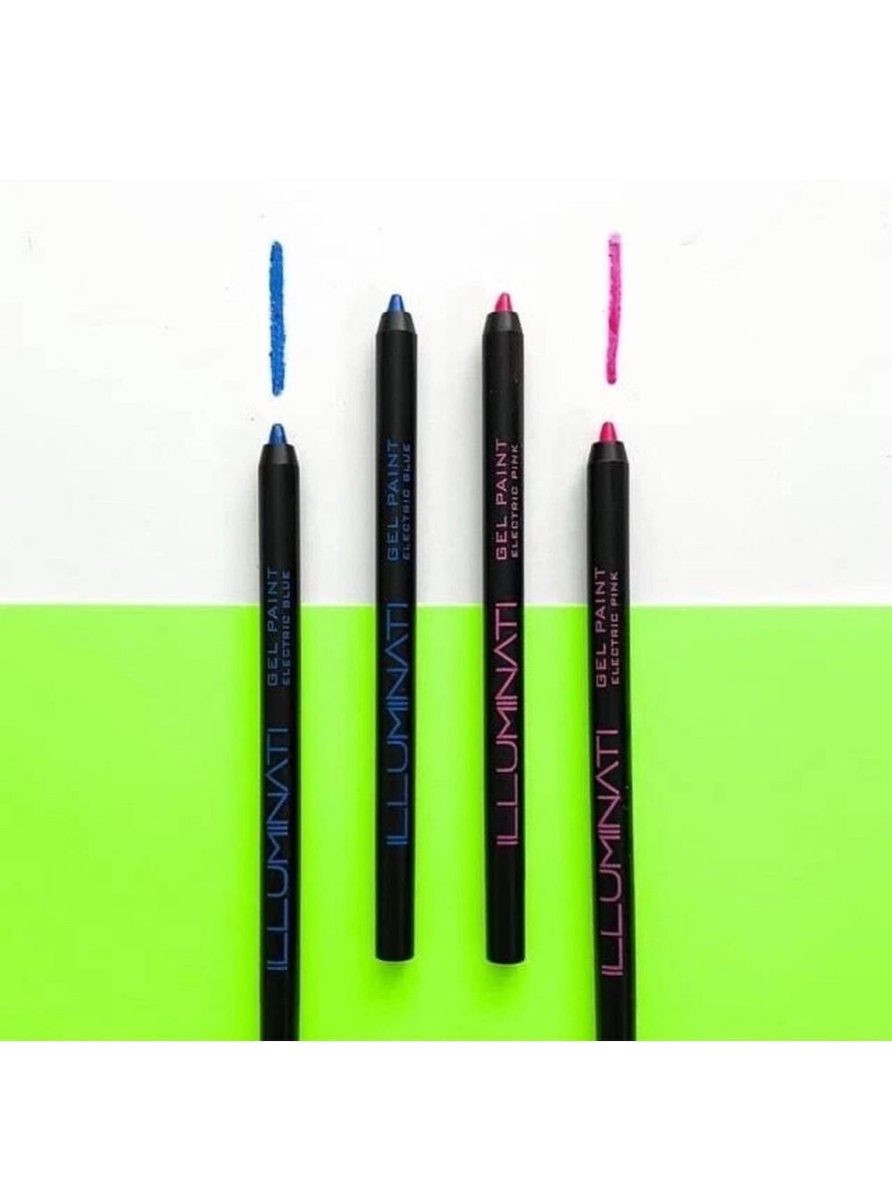 New/Sealed Illuminati Gel Paint Eyeliner Set in Electric Pink & Electric Blue - Picture 3 of 12
